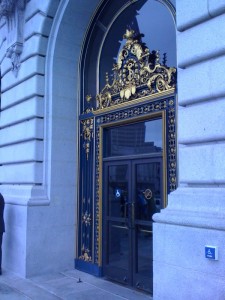 City Hall door