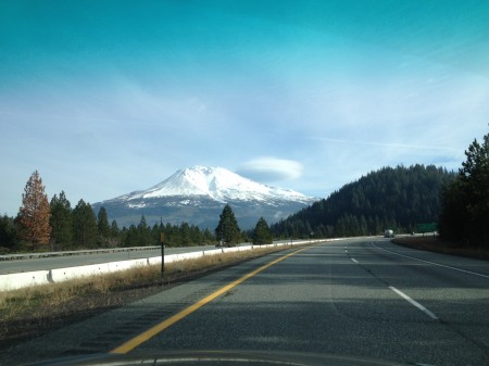 Shasta Looking Snowy