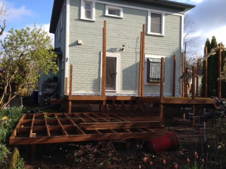 Deck Framing Back of House