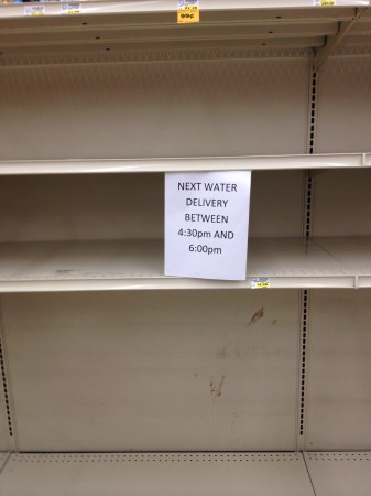 No Water at Freddies