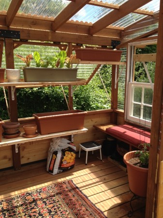 Greenhouse Shelves Windowseat